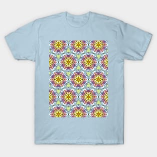 Pastel color flower T-Shirt